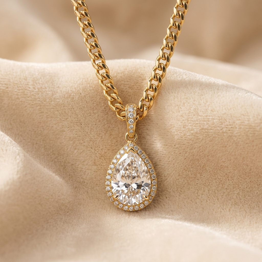 Classic Teardrop Ruby Pendant